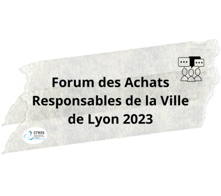 Forum des Achats Responsables de la Ville de Lyon 2023, le 6 octobre prochain