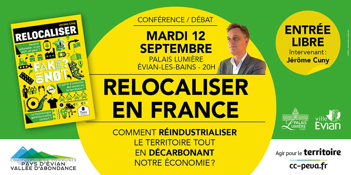Conférence de Jérôme Cuny : Relocalisation et réindustrialisation en France 
