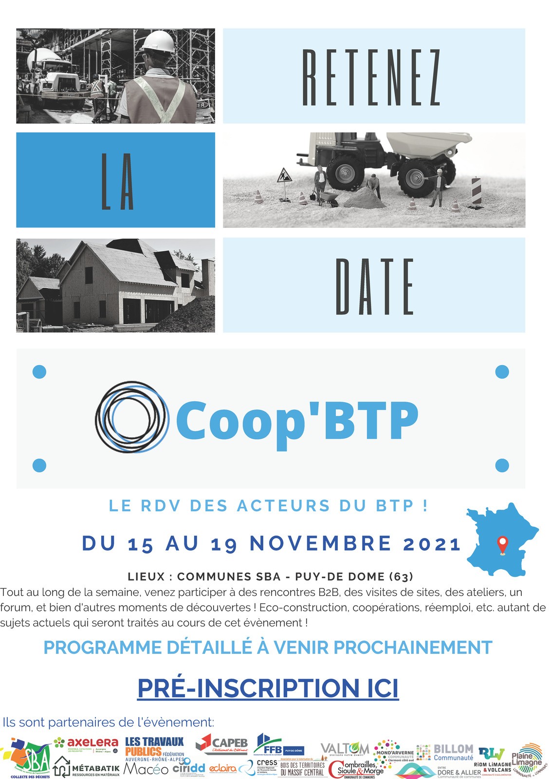 COOP'BTP - Pré-inscription ouverte - Save the date