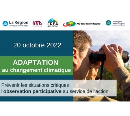 Journée régionale - Adaptation au changement climatique, observation participative au service de l'action