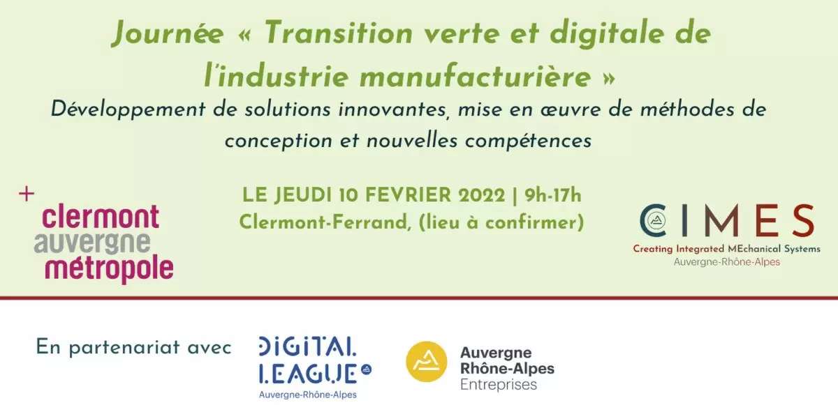 Journée CIMES « Transition verte et digitale de l’industrie manufacturière »