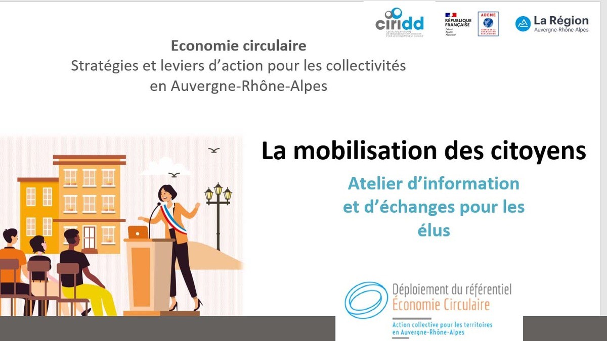 CR et Replay - Atelier de sensibilisation des élus sur la mobilisation des citoyens en faveur de l'économie circulaire