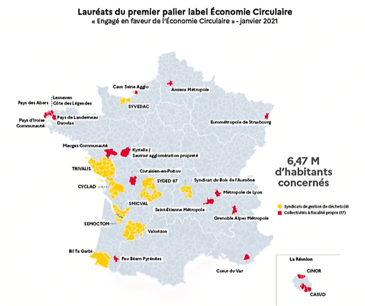 Découvrez les territoires lauréats 2021 du label économie circulaire en Auvergne-Rhône-Alpes