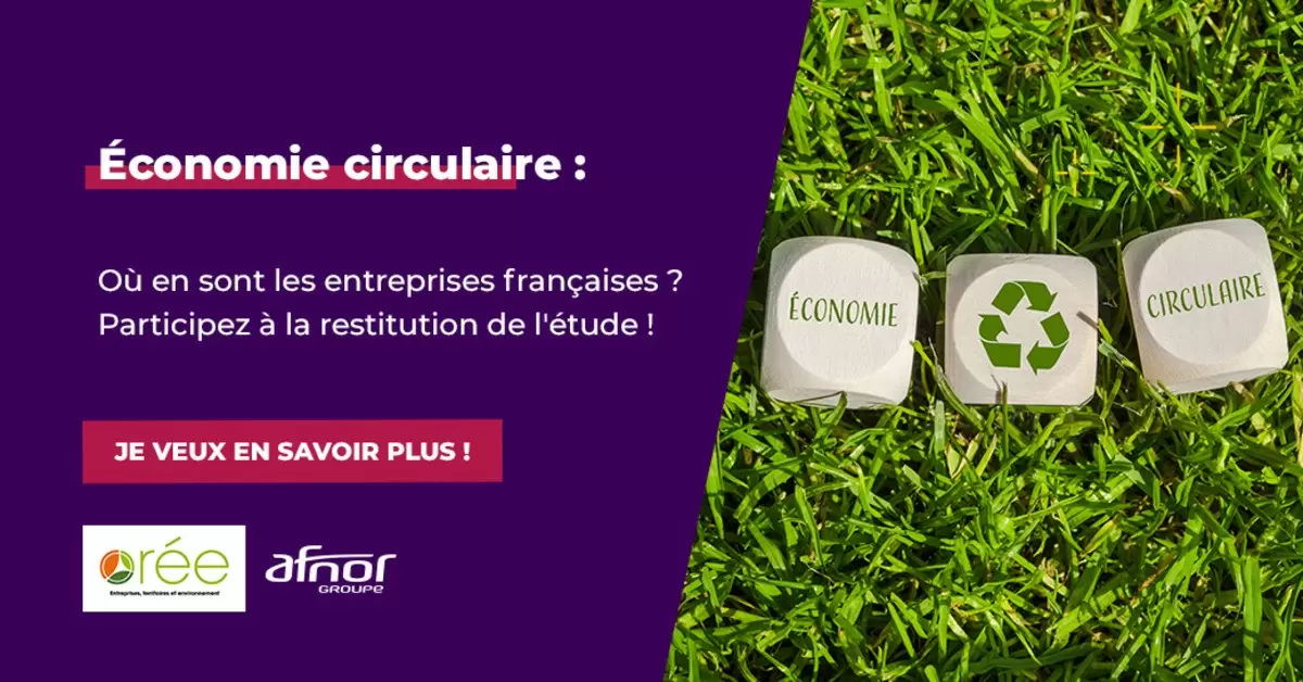 Webinaire : Restitution d’étude : l’économie circulaire et les entreprises françaises