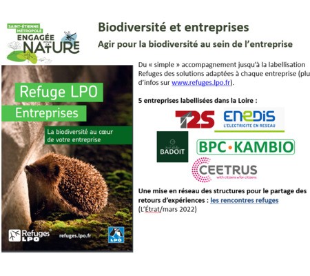 Biodiversité et entreprises au Forum du Plan Climat de Saint-Etienne Métropole
