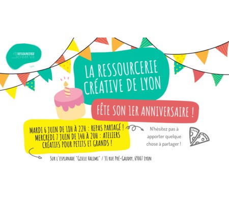 La Ressourcerie Créative de Lyon fête son anniversaire !